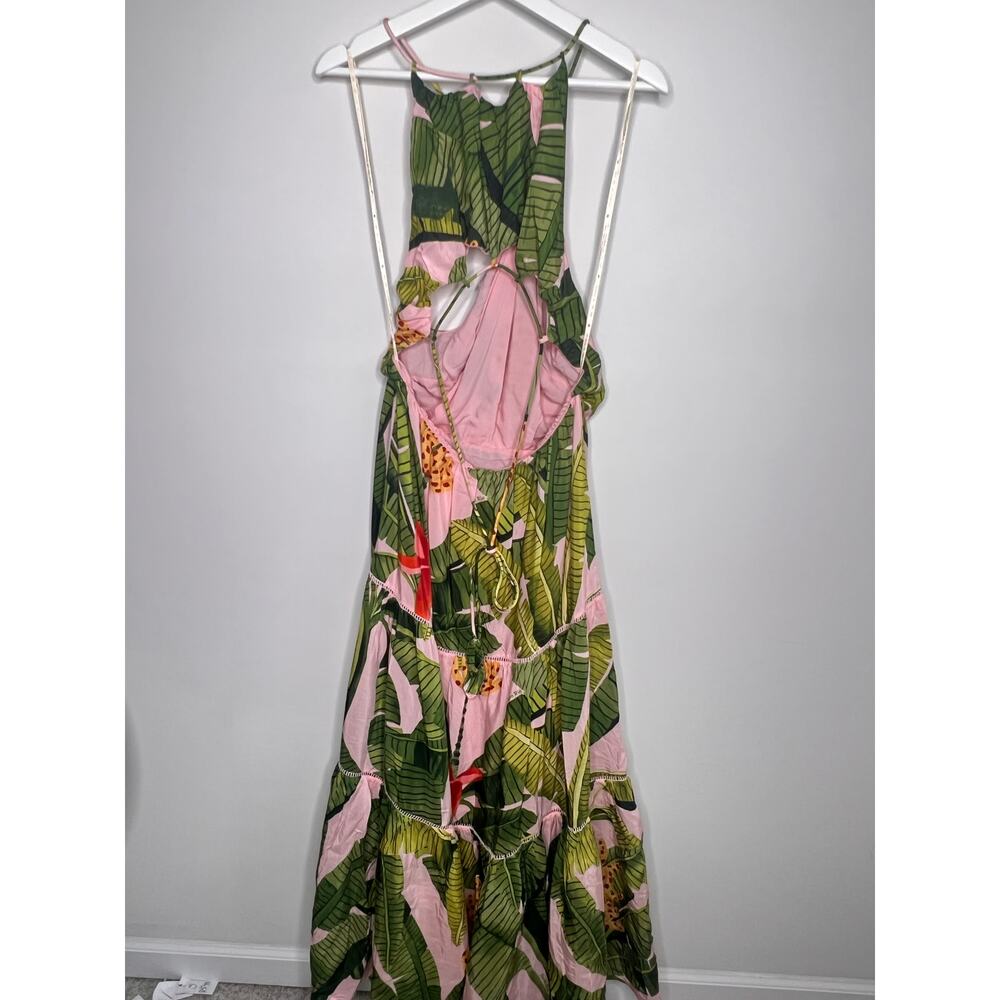 FARM Rio Tropical Print Maxi Dress - Pink and Green - Picture 9 of 15